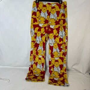 Disney’s Winnie The Pooh Red‎ Lounge Sleepwear Fleece Pants Womens Size S 4-6
